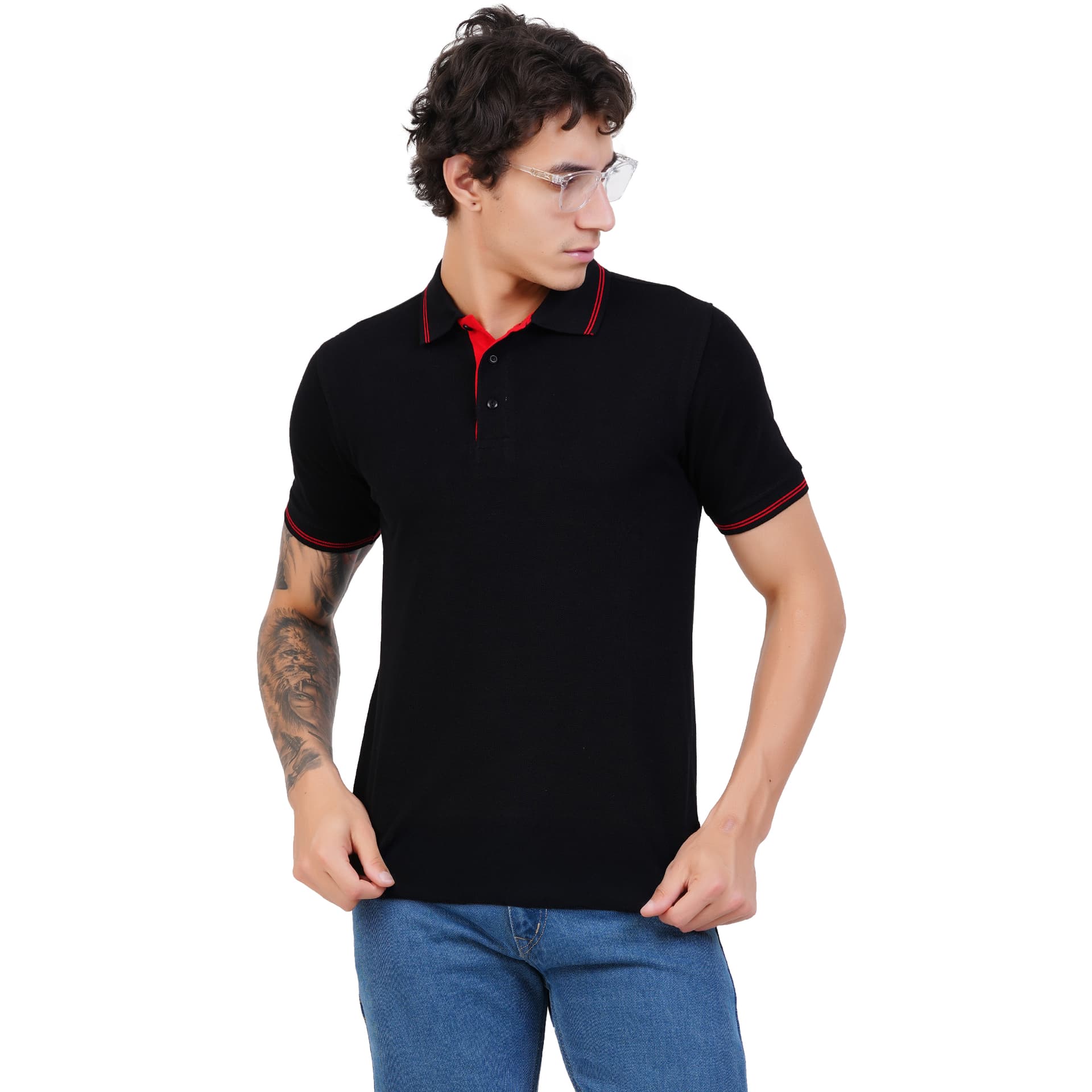 Cotton Aero Tipping Polo 240 GSM Side