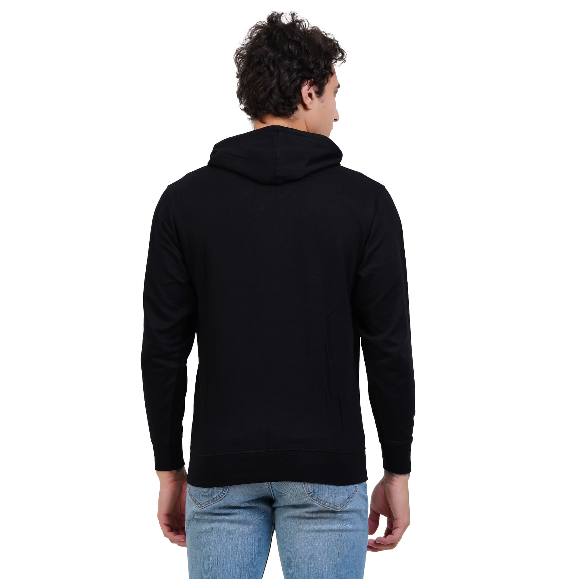 Cotton Zipper Hood 300 GSM Back