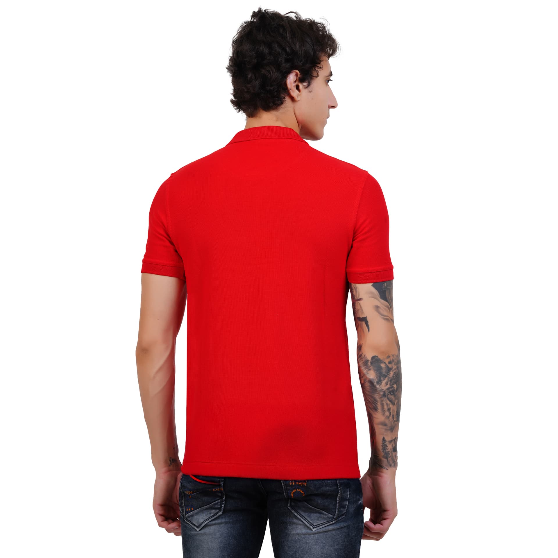 Double Ply Cotton Pique Polo 280 GSM Back