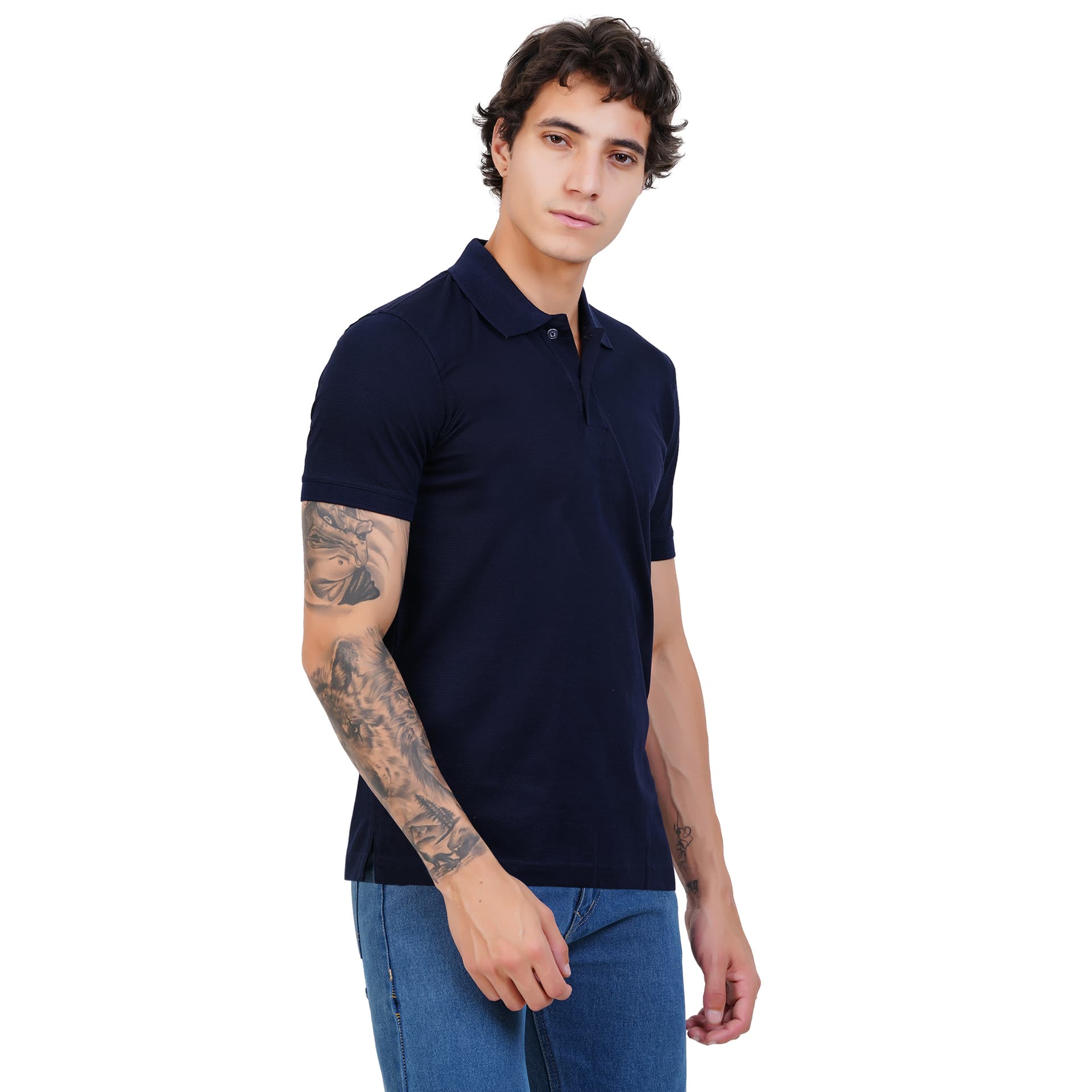 Supima Supersoft Cotton Polo 240 GSM Side